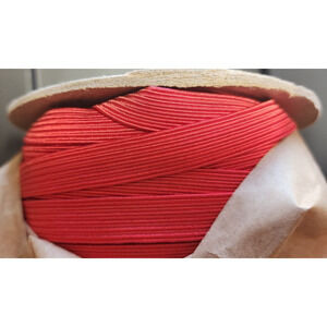 1 (Full Spool) - 202 Red, 6591 - 7/16 inch - Elastic Stretch Band Trim